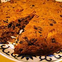 recette Cake anglais aux raisins, abricots et canneberges (cranberries)