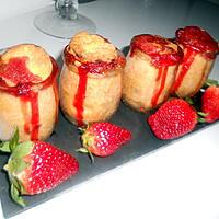 recette Tarte aux fraise dans pots