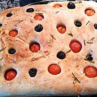 recette Focaccia romarin tomates