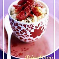 recette Riz au lait et Fraises sauce Balsamique