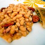 recette Haricot a la crème au chorizo