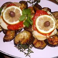 recette Steak de thon germon aux aubergines