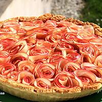 recette Tarte aux pommes bouquet de roses