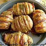 recette ~Pommes de terre papillon cheddar-bacon~ 