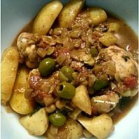 recette Tajine au poulet, citron, olives