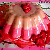 recette Flan Cacao/framboise