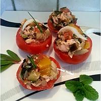 recette Tomates farcies aux légumes et poisson