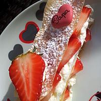 recette Mille-Feuille de Brick Fraise-chantilly