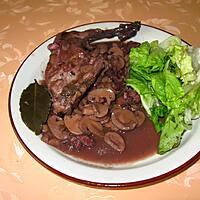 recette Cuisses de lapin au vin rouge