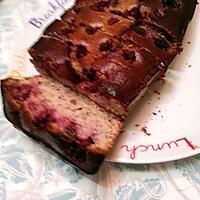 recette Cake au chocolat blanc, amandes et framboises