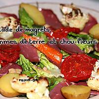 recette Salade de Magrets, pommes de terre et chou-fleurs