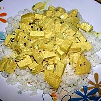 recette Tofu au curry et lait de coco (végétarien)