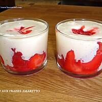 recette TIRAMISU AUX FRAISES AMARETTO