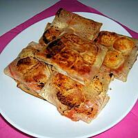 recette Bricks jambon cru/tomate/chèvre