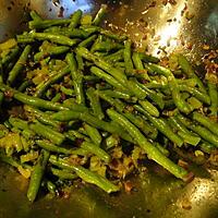 recette Haricots verts et céleri sautés