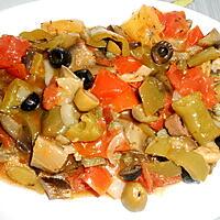 recette ENTRE RATATOUILLE ET CAPONATA  (UN PETIT MARIAGE DES DEUX)