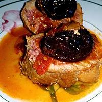 recette Paupiettes de veau à la sauce tomates et aux pruneaux