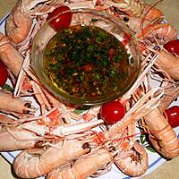 recette Langoustines vinaigrette a l échalotes grises