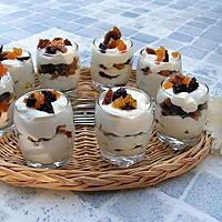 recette Verrines aux fruits secs