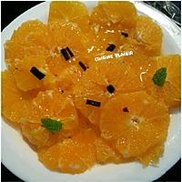 recette Carpaccio d'oranges épicée