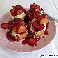 recette Profiteroles printaniers à la fraise