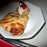 recette chausson rhubarbe , banane  d u blog  l eau a la bouche