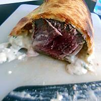 recette Rôtis de bœuf au bleue en croûte