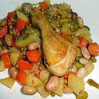 recette JARDINIERE FRAICHE PILON DE POULET