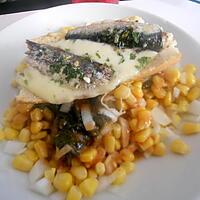 recette Tartine gratiné sardine mozzarella