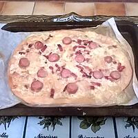 recette Pizza blanche Alsacienne à ma façon