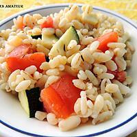 recette Papillotes de blé aux tomates et courgette