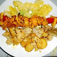 recette BROCHETTE POULET ANANAS