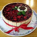 recette Entremets Framboises, Chocolat Blanc et Fruits Rouges en Gelée