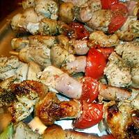 recette Brochette de porc a l origan