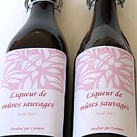 recette Liqueur de mûres sauvages