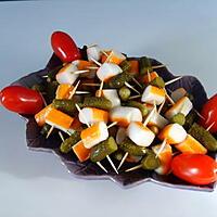 recette Petites brochettes surimi/cornichon