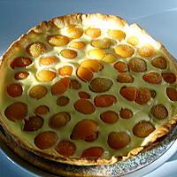 recette Tarte abricots crème de noisettes