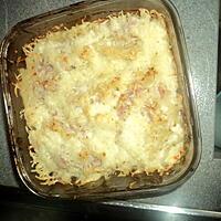 recette gratin de pate jambon et fromage