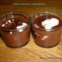 recette CRÈME CHOCOLAT MASCARPONE