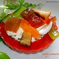recette TARTE GASPACHO