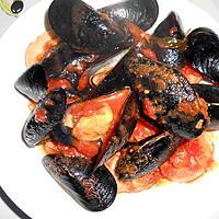 recette BRUSCHETTA AUX MOULES SAUCE TOMATE