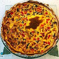 recette Quiche lorraine au poivron rouge