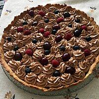 recette Tarte chocolat  caramel  au  beurre  salé