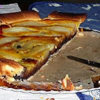 recette Tarte aux poires et au chocolat