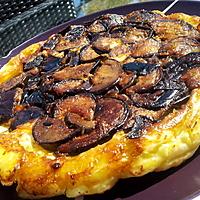 recette Tarte tatin d'aubergines au pesto en croute de mozzarella