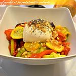 recette Craquant œuf poché et sa ratatouille colorée