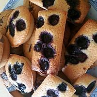 recette Financiers au citron et myrtilles