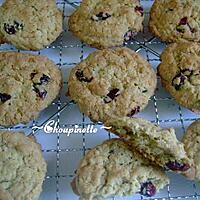 recette ~Biscuits à l'avoine et aux canneberges~ 