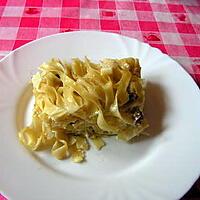 recette Gratin de tagliatelles