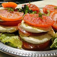 recette Mille-feuilles tomate mozzarella pistou